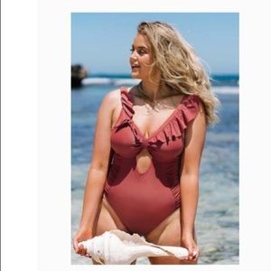 NWT cupshe one piece bathing suit